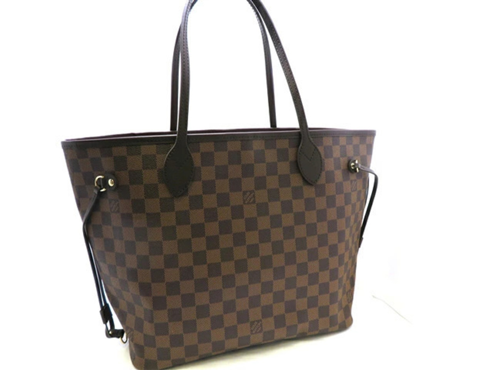 Louis Vuitton AH Damier Tote Neverfull Bag Brown